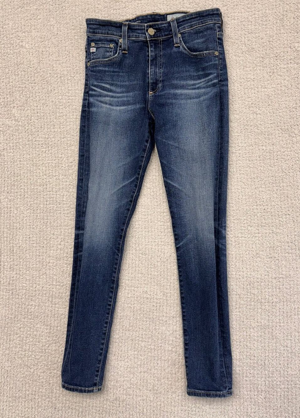 Ag-Ed Denim Women's Blue Farrah Skinny Ankle Jeans Size 4 #67700